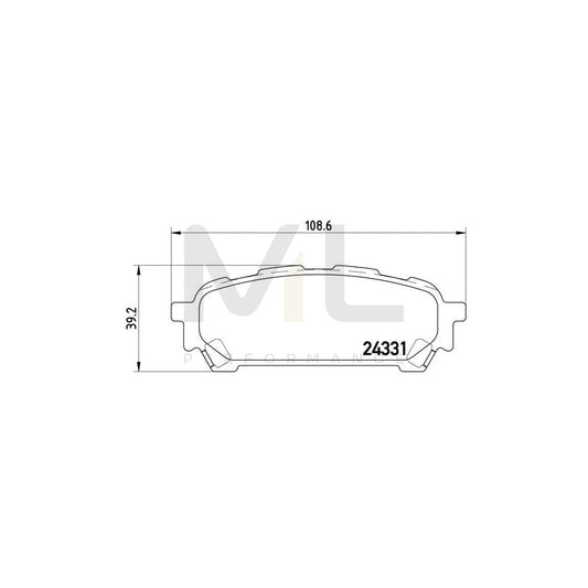 Brembo P 78 014 Brake Pad Set With Acoustic Wear Warning | ML Performance Car Parts