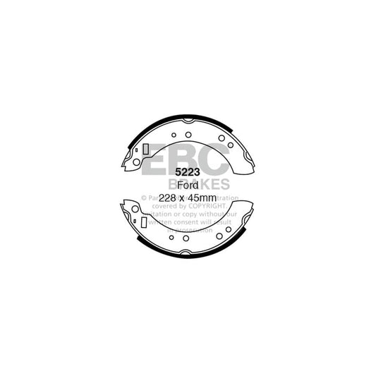 EBC 5223 Ford Ginetta Westfield Rear Brake Shoes - Girling/TRW Caliper 1 | Casma Car Parts
