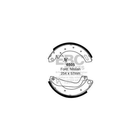 EBC 6505 Ford Ldv Nissan Rear Brake Shoes 1 | Casma Car Parts