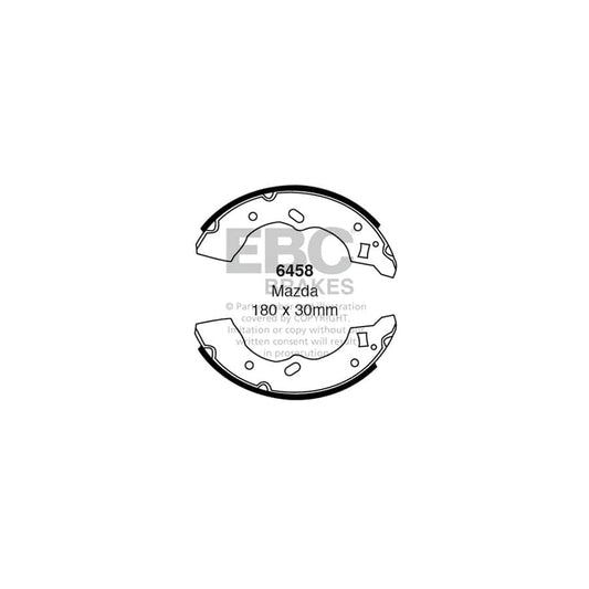 EBC 6458 Mazda 121 Rear Brake Shoes 1 | Casma Car Parts