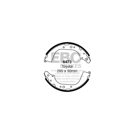 EBC 6473 Toyota VW Rear Brake Shoes 1 | Casma Car Parts