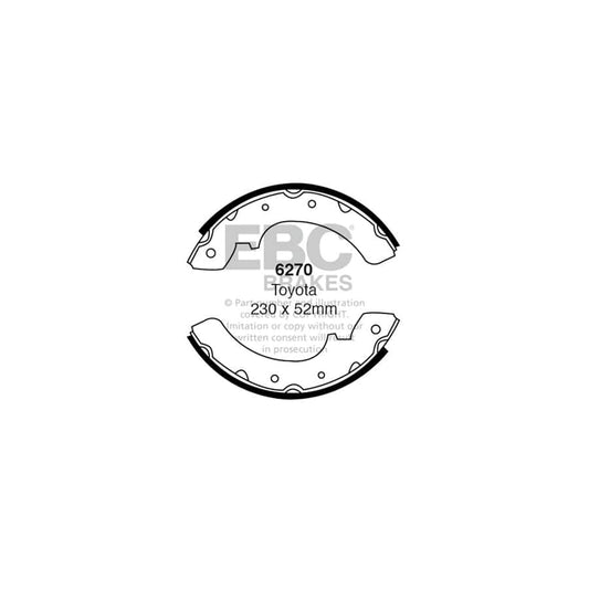 EBC 6270 Toyota Hi-Ace Front/Rear Brake Shoes 1 | Casma Car Parts