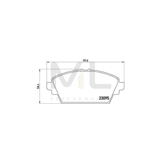 Brembo P 56 044 Brake Pad Set Excl. Wear Warning Contact | ML Performance Car Parts