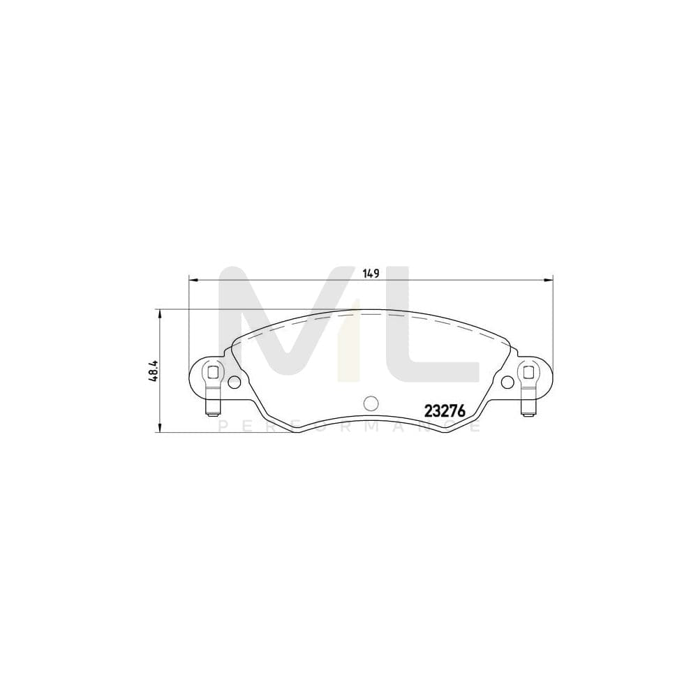 Brembo P 61 070 Brake Pad Set For CitroÃ«n C5 I Hatchback With Brake Caliper Screws | ML Performance Car Parts