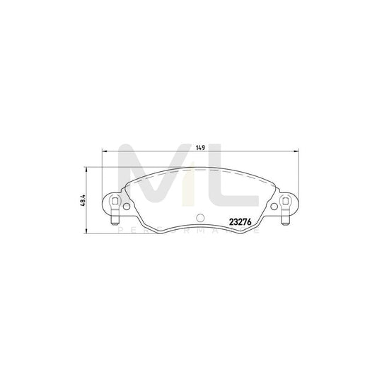 Brembo P 61 070 Brake Pad Set For CitroÃ«n C5 I Hatchback With Brake Caliper Screws | ML Performance Car Parts