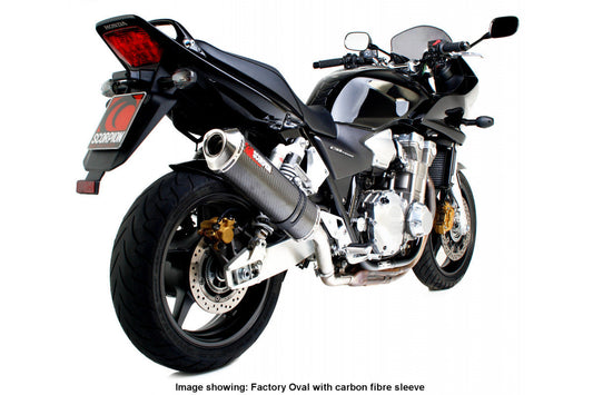 Scorpion EHA81SEM Honda CB1300 Factory Round Slip-On - Polished Stainless Steel Sleeve | Casma UK