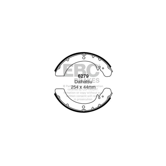 EBC 6279 Daihatsu Front/Rear Brake Shoes (Inc. Fourtrak, Rugger, Taft) 1 | Casma Car Parts