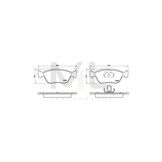 Brembo P 86 024 Brake Pad Set Excl. Wear Warning Contact | ML Performance Car Parts