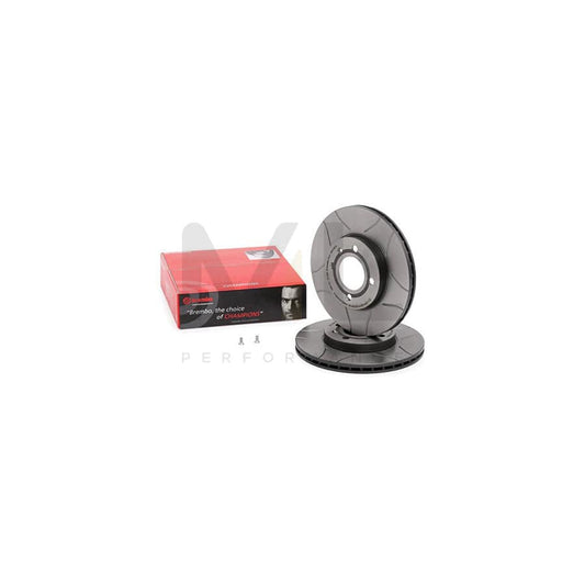 BREMBO MAX LINE 09.5166.75 Brake Disc Internally Vented, Slotted, Coated, with bolts/screws | ML Performance Car Parts