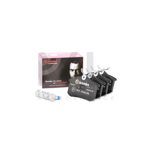 Brembo P 85 017 Brake Pad Set Excl. Wear Warning Contact, With Brake Caliper Screws | ML Performance Car Parts