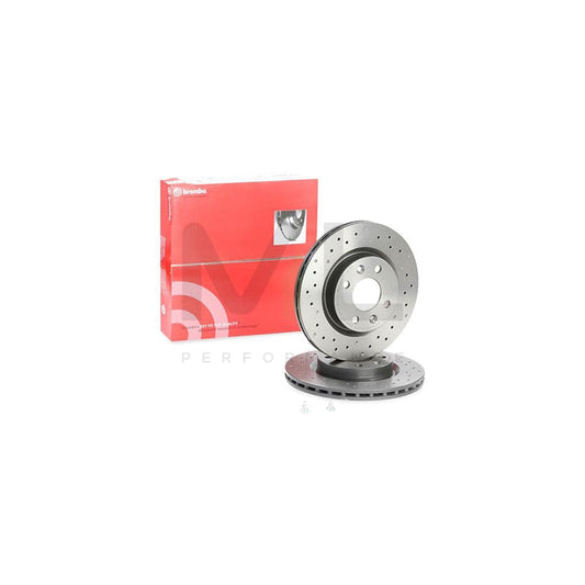 BREMBO XTRA LINE 09.5802.2X Brake Disc Perforated / Vented, Coated, High-carbon, with bolts/screws | ML Performance Car Parts
