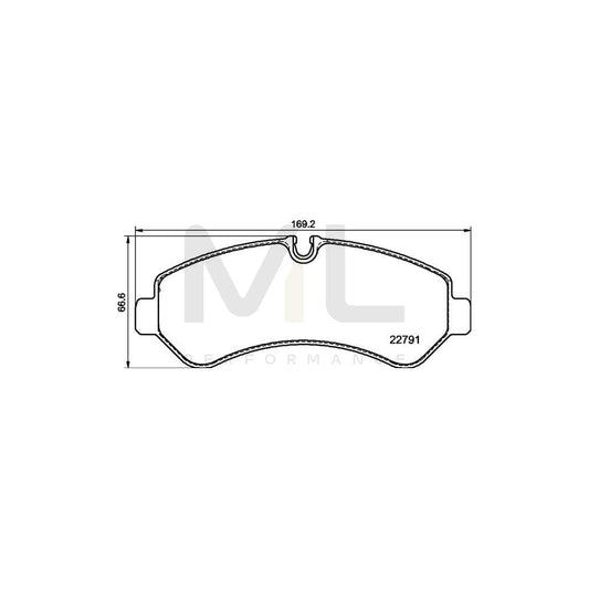 Brembo P 50 150 Brake Pad Set Suitable For Mercedes-Benz Sprinter Prepared For Wear Indicator | ML Performance Car Parts