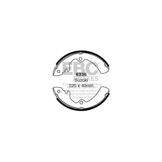 EBC 6336 Suzuki Front/Rear Brake Shoes (Inc. Jeep & Carry) 1 | Casma Car Parts