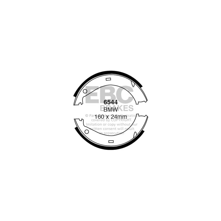 EBC 6544 BMW E36  E85 Rear Brake Shoes 1 | Casma Car Parts