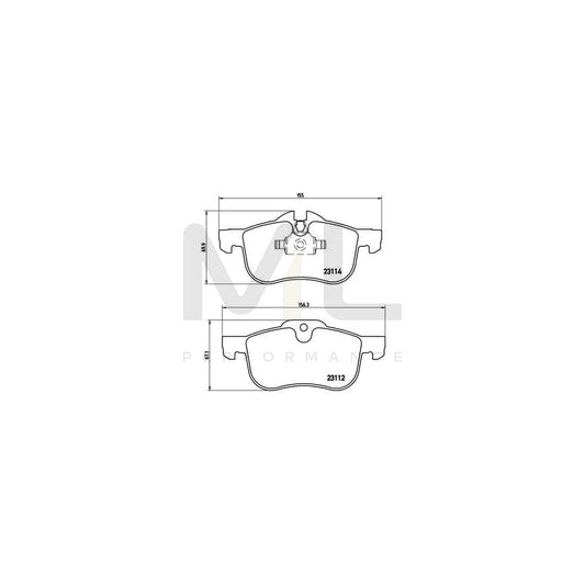 Brembo P 52 017 Brake Pad Set Prepared For Wear Indicator | ML Performance Car Parts