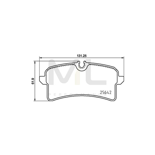 Brembo P 65 040 Brake Pad Set For Porsche Macan (95B) Prepared For Wear Indicator, With Anti-Squeak Plate, With Brake Caliper Screws | ML Performance Car Parts
