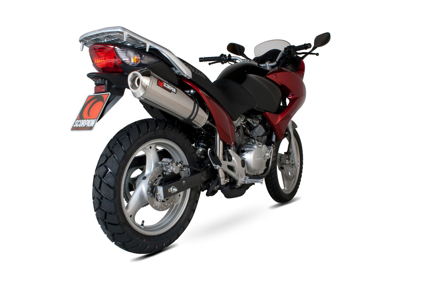 Scorpion EHA94SEO Honda XL125 Varadero Factory Oval Slip-On - Polished Stainless Steel Sleeve | Casma UK