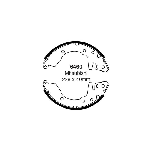 EBC 6460 Mitsubishi Space Wagon Rear Brake Shoes 1 | Casma Car Parts