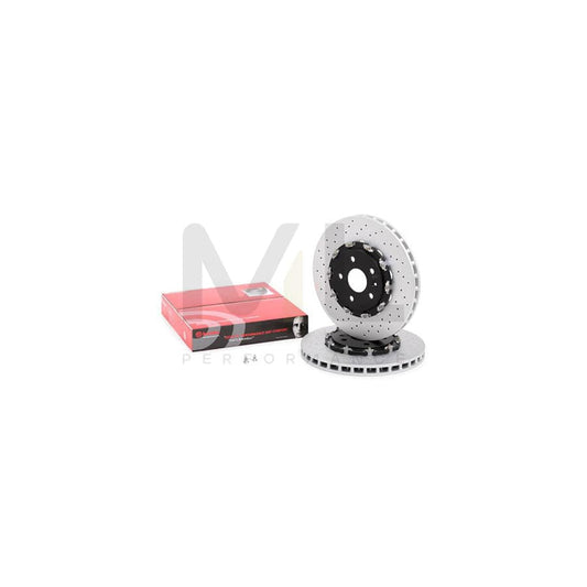 BREMBO TWO-PIECE FLOATING DISCS LINE 09.A804.33 Brake Disc Perforated / Vented, Two-piece brake disc, Coated, High-carbon, with bolts/screws | ML Performance Car Parts