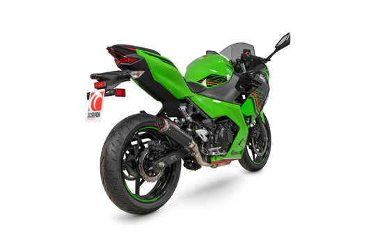 Scorpion KA1015CEM Kawasaki Ninja 400 Rp1-Gp Slip-On - Carbon Fibre Sleeve | Casma UK
