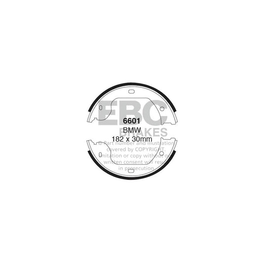 EBC 6601 BMW VW Rear Brake Shoes 1 | Casma Car Parts