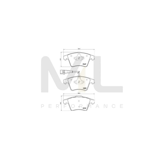 Brembo P 85 149 Brake Pad Set For Vw Touareg I (7La, 7L6, 7L7)  | ML Performance Car Parts