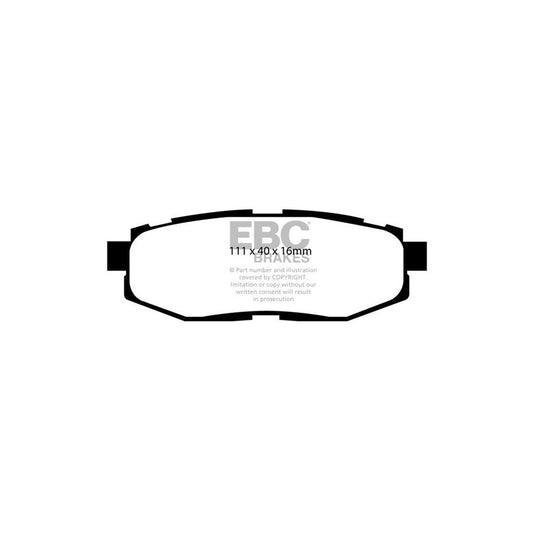 EBC DP91758 Subaru Toyota Orangestuff Rear Brake Pads  (Inc. BRZ & GT86) 2 | Casma Car Parts