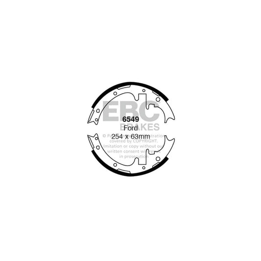 EBC 6549 Ford Explorer Rear Brake Shoes 1 | Casma Car Parts