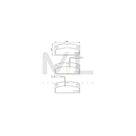 Brembo P 62 001 Brake Pad Set | ML Performance Car Parts