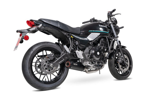 Scorpion PKA142SYSBCER Kawasaki Z650 RS Red Power Full System - Black Ceramic Coated Sleeve | Casma UK