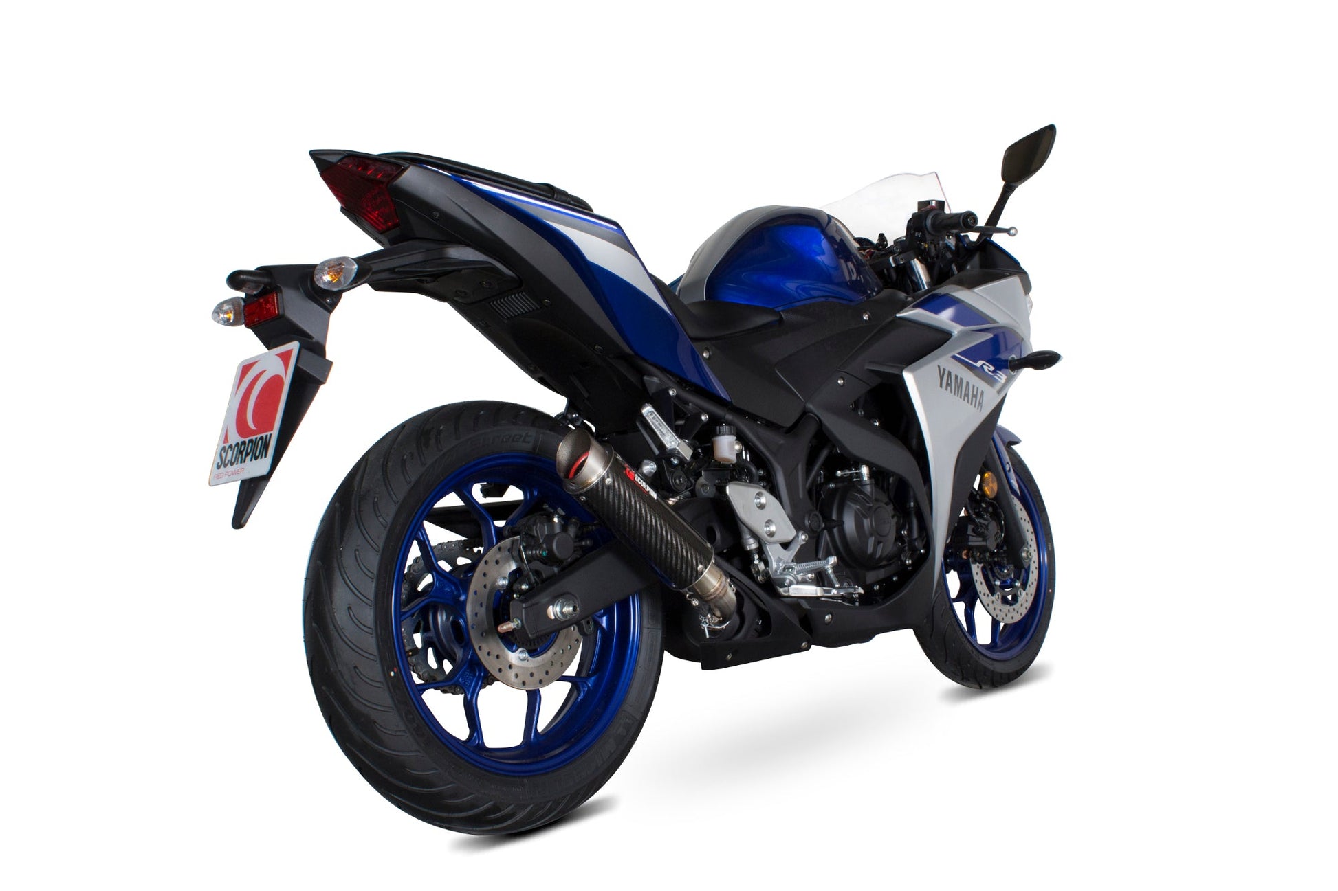 Scorpion YA1001CEM Yamaha YZF-R3 Rp1-Gp Slip-On - Carbon Fibre Sleeve | Casma UK