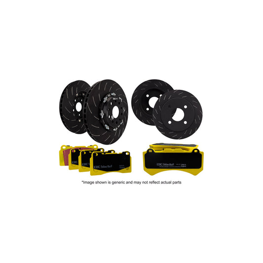 EBC P2DK037Y Mitsubishi Lancer Evo 10 Full Vehicle Kit Yellowstuff Pads & 2-Piece Fully-Floating Discs - Brembo Caliper 1 | Casma Car Parts