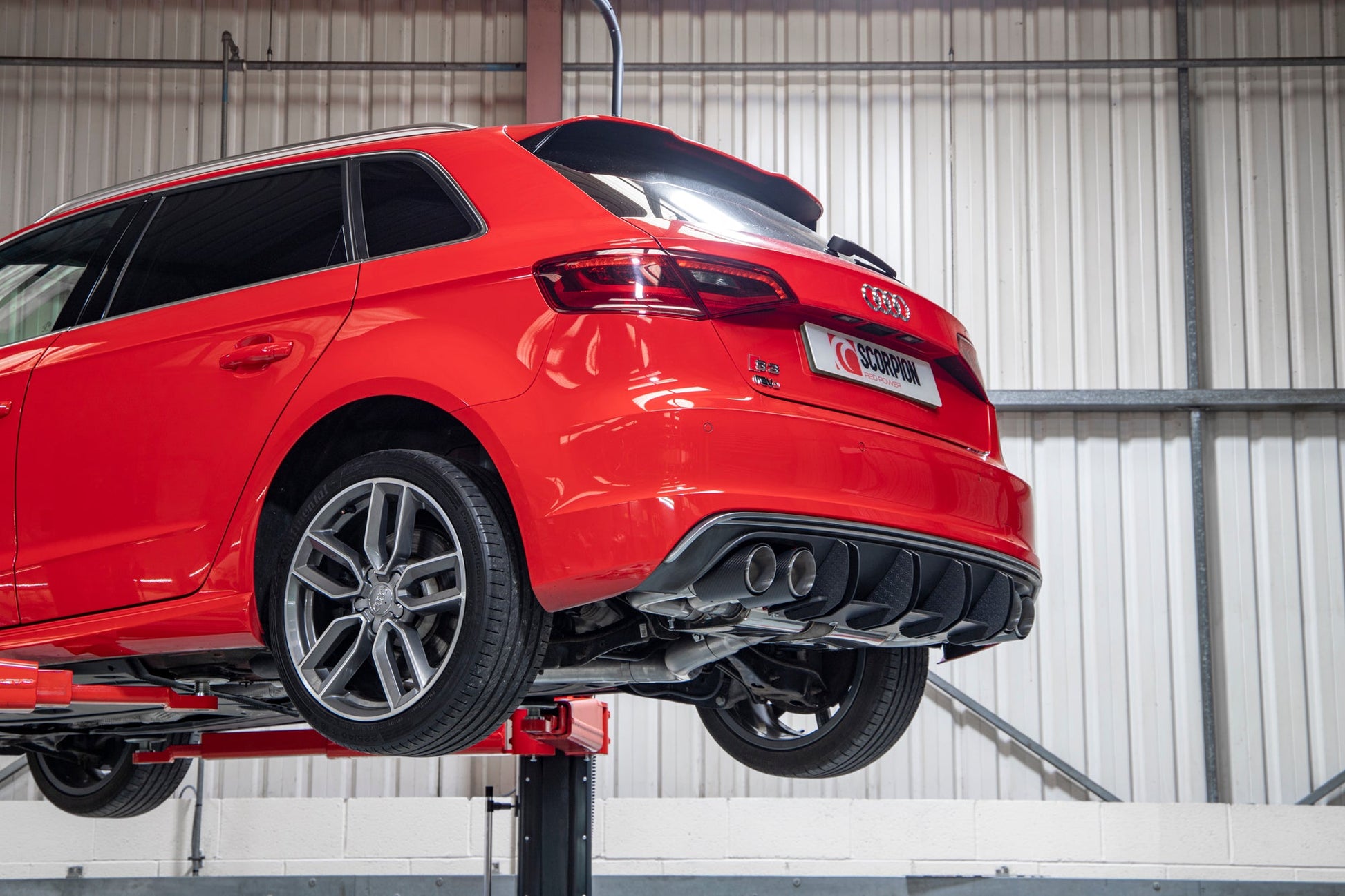 Scorpion SAUS109CF Audi S3 8V Non-Resonated Cat/Gpf-Back System Without Valves | Casma UK