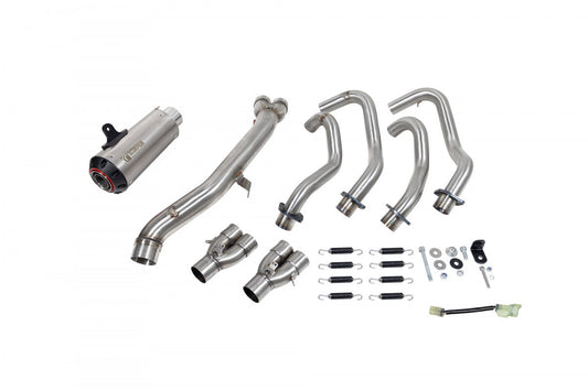 Scorpion PKA140SYSTEO Kawasaki Ninja ZX-25R Red Power Full System  - Titanium Sleeve | Casma UK