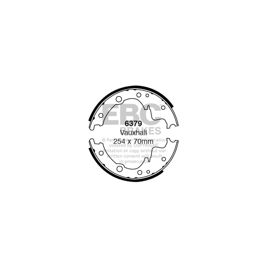 EBC 6379 Bedford Freight Rover Iveco Vauxhall Rear Brake Shoes - Brembo Caliper 1 | Casma Car Parts