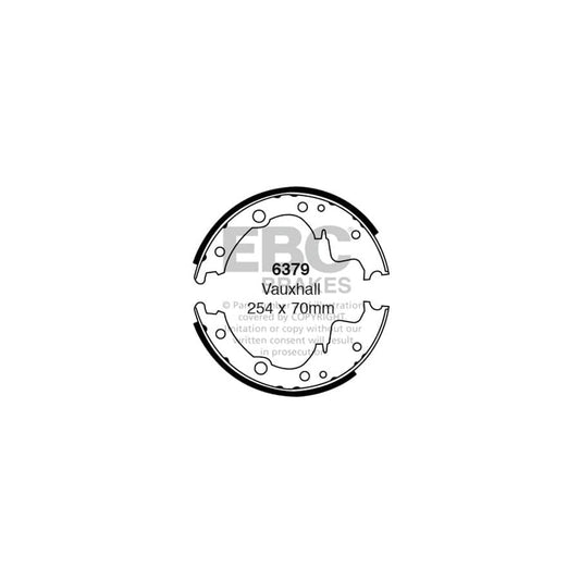 EBC 6379 Bedford Freight Rover Iveco Vauxhall Rear Brake Shoes - Brembo Caliper 1 | Casma Car Parts