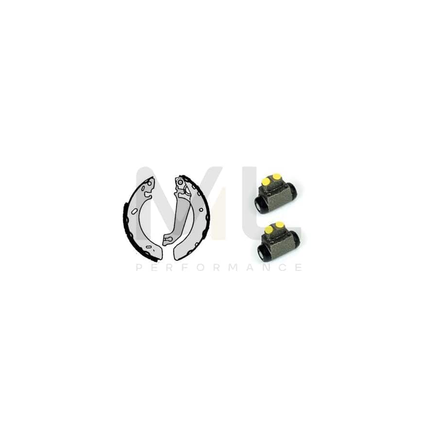 BREMBO STANDARD KIT H 24 055 Brake Shoe Set for FORD ESCORT Ã˜: 203mm | ML Performance Car Parts
