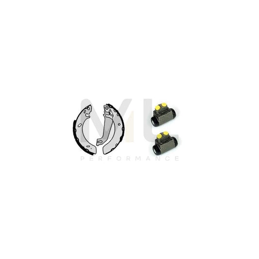 BREMBO STANDARD KIT H 24 055 Brake Shoe Set for FORD ESCORT Ã˜: 203mm | ML Performance Car Parts