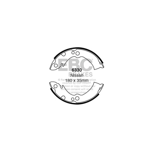 EBC 6330 Alfa Romeo Nissan Rear Brake Shoes 1 | Casma Car Parts