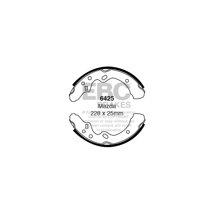 EBC 6425 Mazda 323 Rear Brake Shoes 1 | Casma Car Parts
