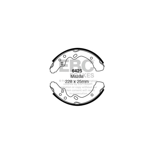 EBC 6425 Mazda 323 Rear Brake Shoes 1 | Casma Car Parts