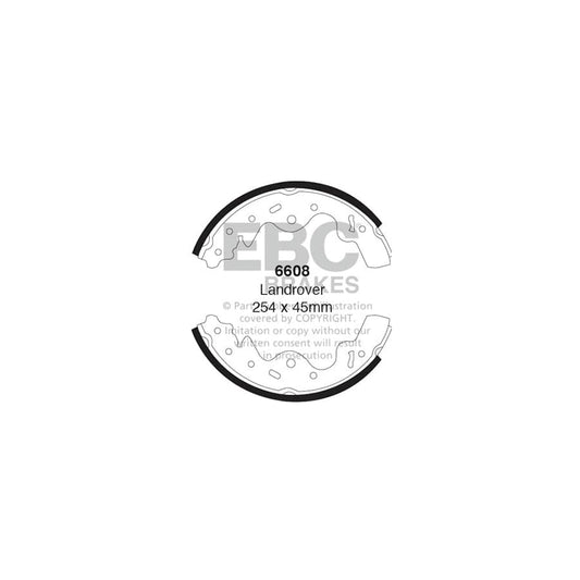 EBC 6608 Land Rover Freelander Rear Brake Shoes 1 | Casma Car Parts