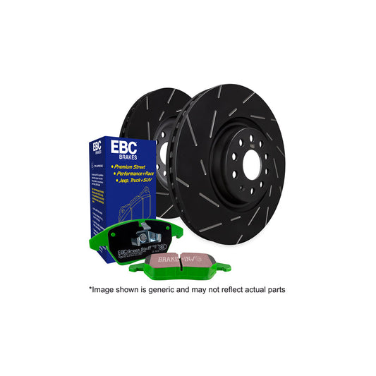 EBC PD06KR023 Audi C4 Greenstuff Rear Brake Pad & USR Disc Kit - Girling/TRW Caliper (Inc. 100 & A6) 1 | Casma Car Parts