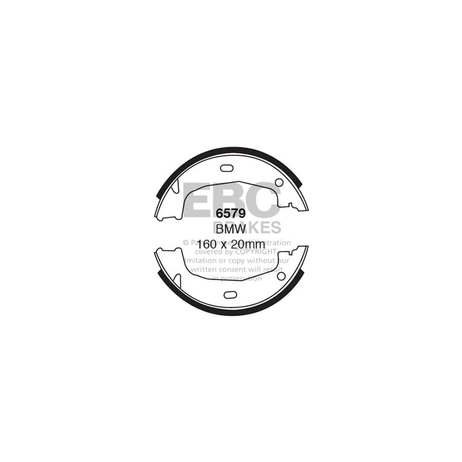 EBC 6579 BMW Rear Brake Shoes 1 | Casma Car Parts
