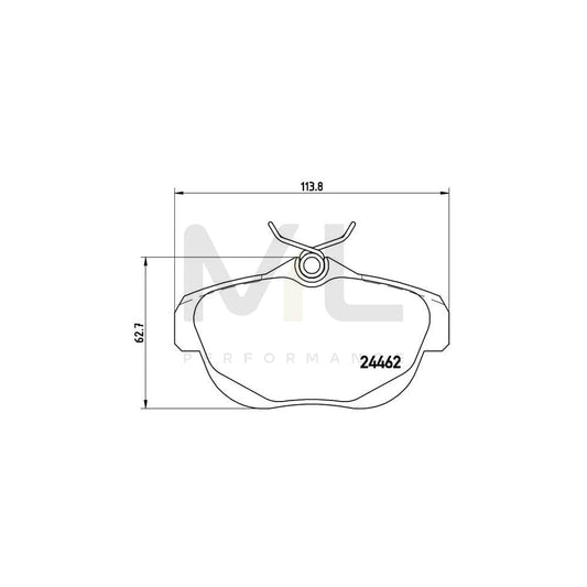 Brembo P 61 087 Brake Pad Set For CitroÃ«n C6 Saloon Excl. Wear Warning Contact | ML Performance Car Parts