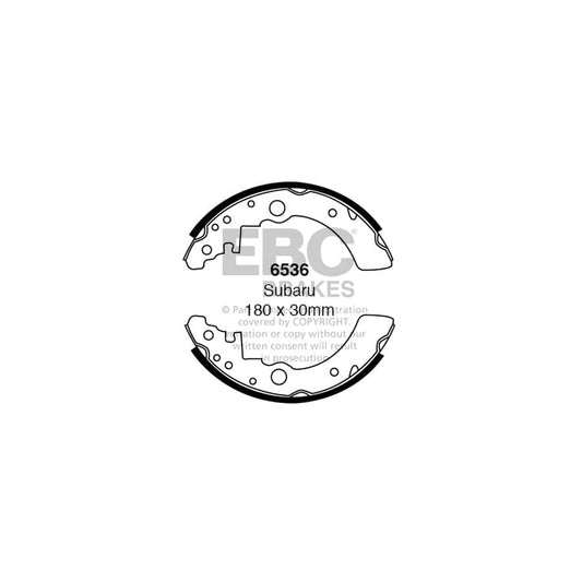 EBC 6536 Subaru Sumo Rear Brake Shoes 1 | Casma Car Parts