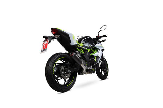 Scorpion PKA126BCER Kawasaki Z125 Red Power Slip-On - Black Ceramic Coated Sleeve | Casma UK