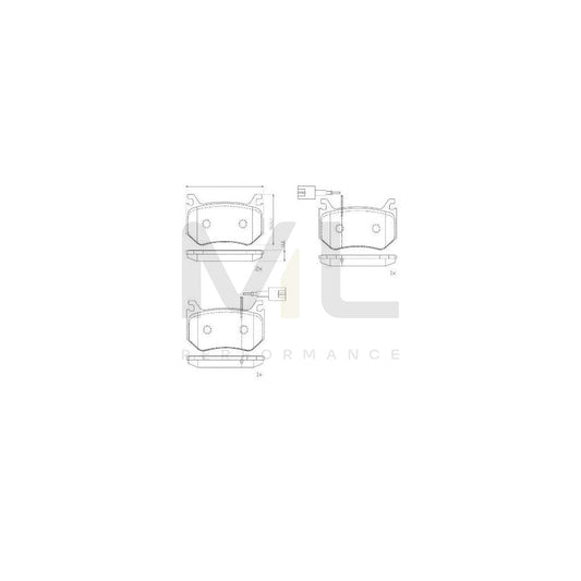 Brembo P 23 184 Brake Pad Set With Anti-Squeak Plate | ML Performance Car Parts