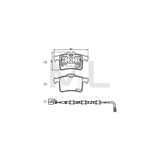 Brembo P 36 034 Brake Pad Set For Jaguar Xk | ML Performance Car Parts