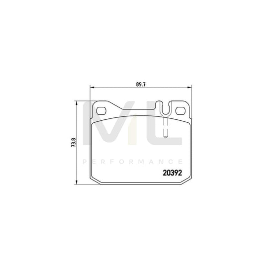 Brembo P 85 007 Brake Pad Set Prepared For Wear Indicator | ML Performance Car Parts
